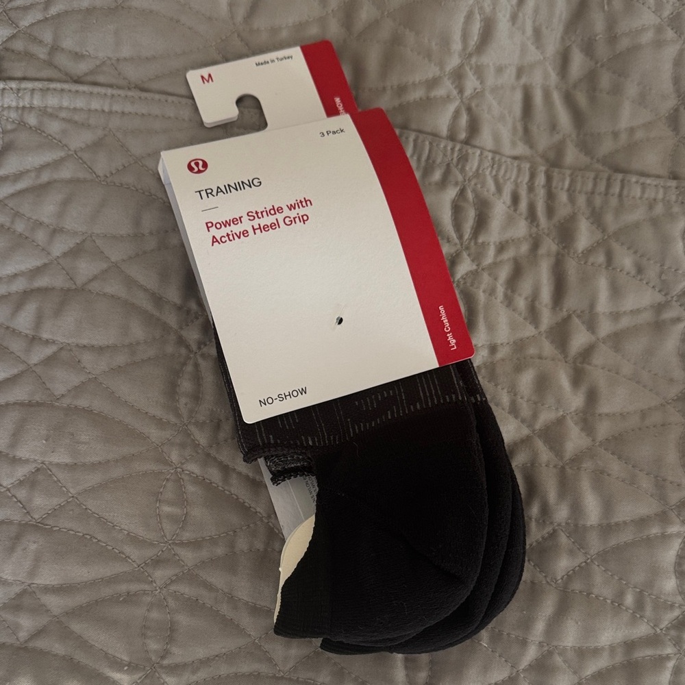lululemon athletica Black Power Stride Socks